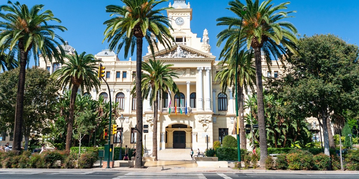 View of Málaga and the port
